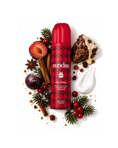 New In - Sundae Whipped Shower Foam Plum Pudding